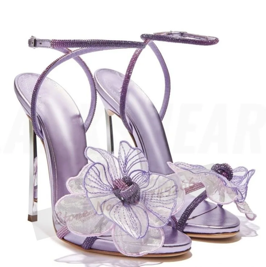 Sandales à fleurs féeriques à  - Mesh Strap Metal avis et prix
