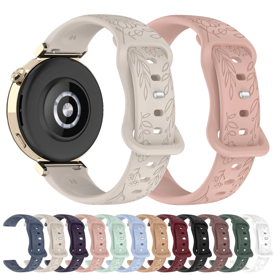 Bracelet en silicone 3D à fleu - Silicone Watch Band 22Mm avis et prix