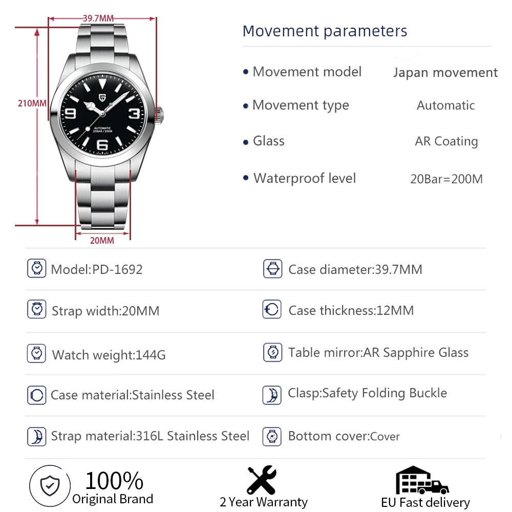 PAGANI DESIGN – montre-bracele - Seiko Watch Presage avis et prix
