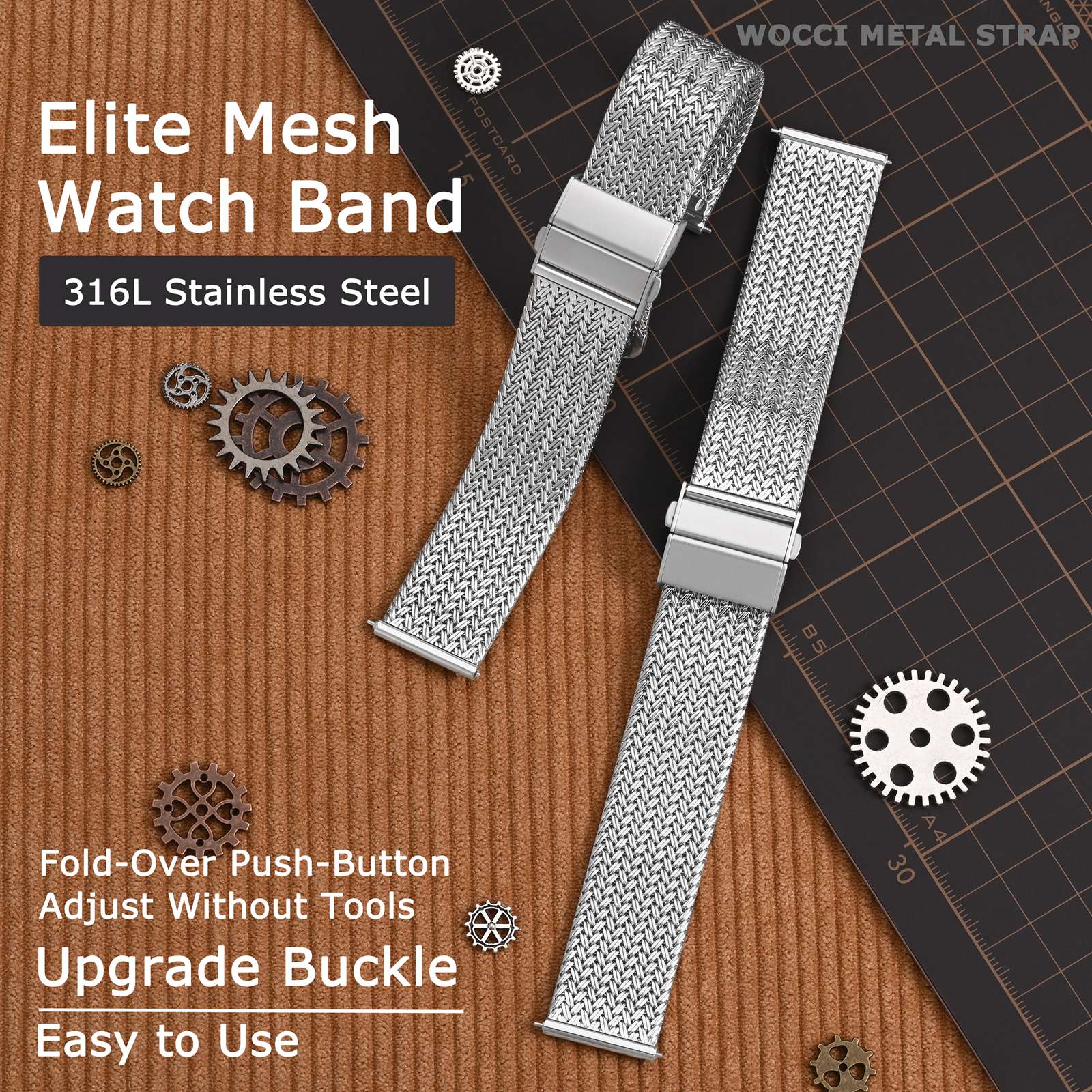 WOCCI Elite Bracelet de montre - Mesh Strap Metal avis et prix